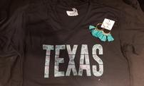 Texas TShirt with Matching Teal Fringe Tassel Earrings 202//122